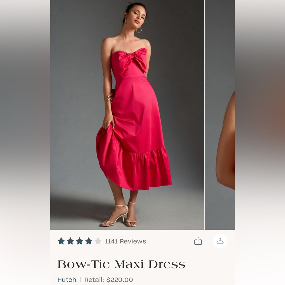 EUC Anthropologie Hutch Bow Tie Maxi